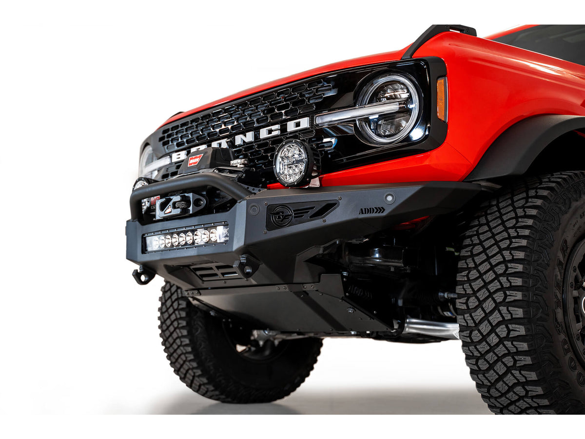Addictive Desert Designs 2021-2023 Ford Bronco Rock Fighter Winch Front Bumper
