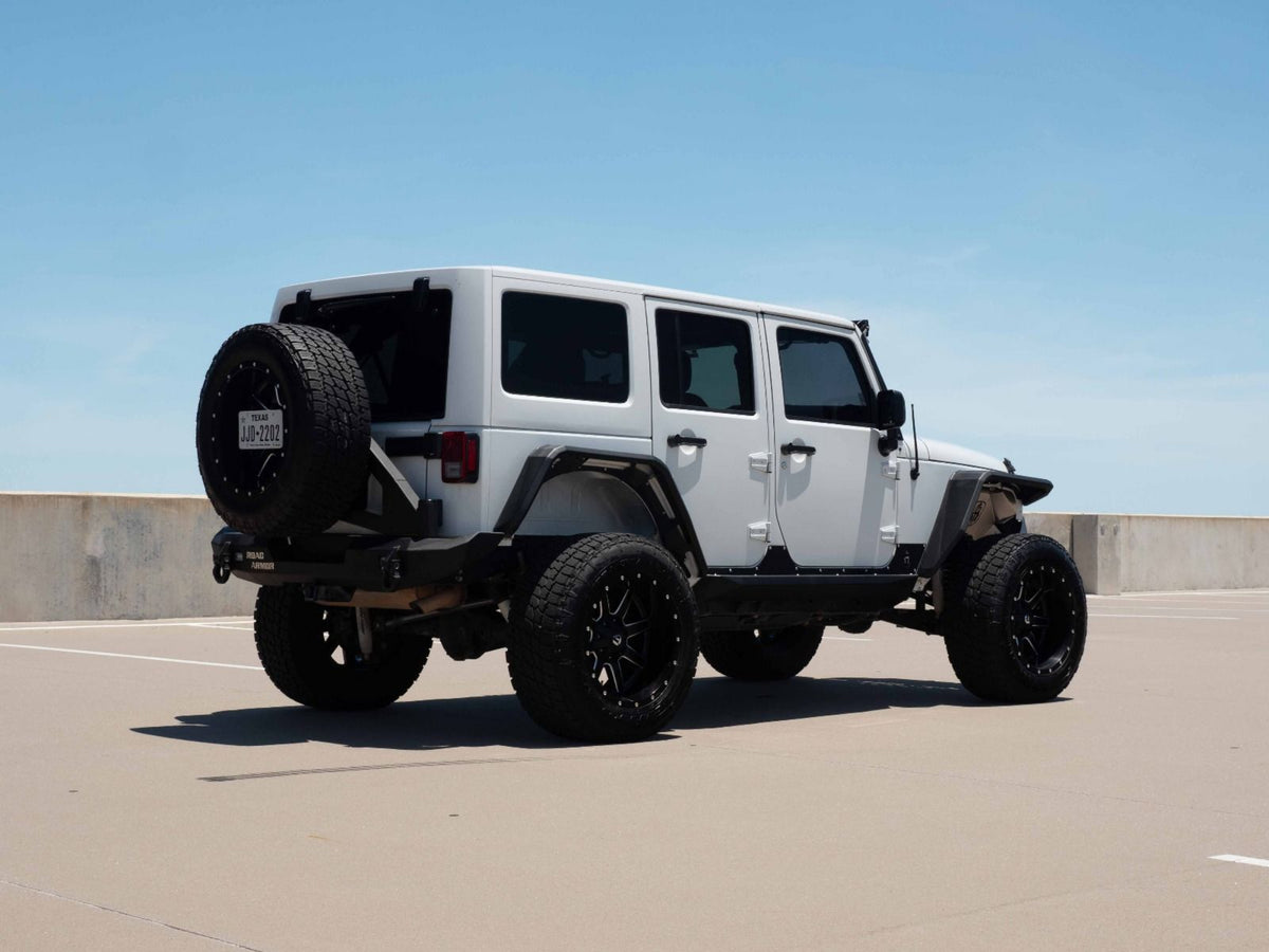 Road Armor Stealth Rear Fender Flares - Texture Black 2007-2018 Jeep Jku