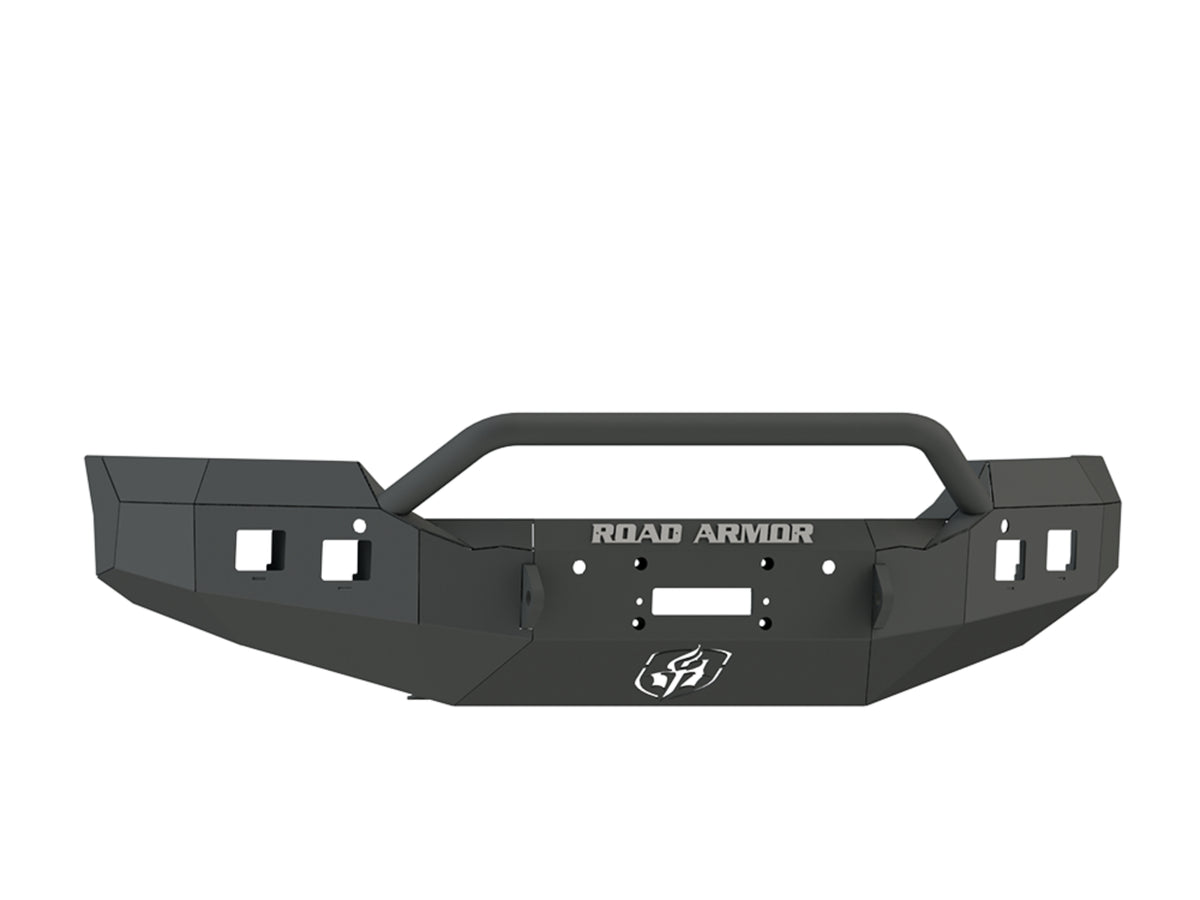 Road Armor Stealth Front Winch Bumper Pre-Runner Guard - Texture Black 2015-2019 GMC 2500/3500