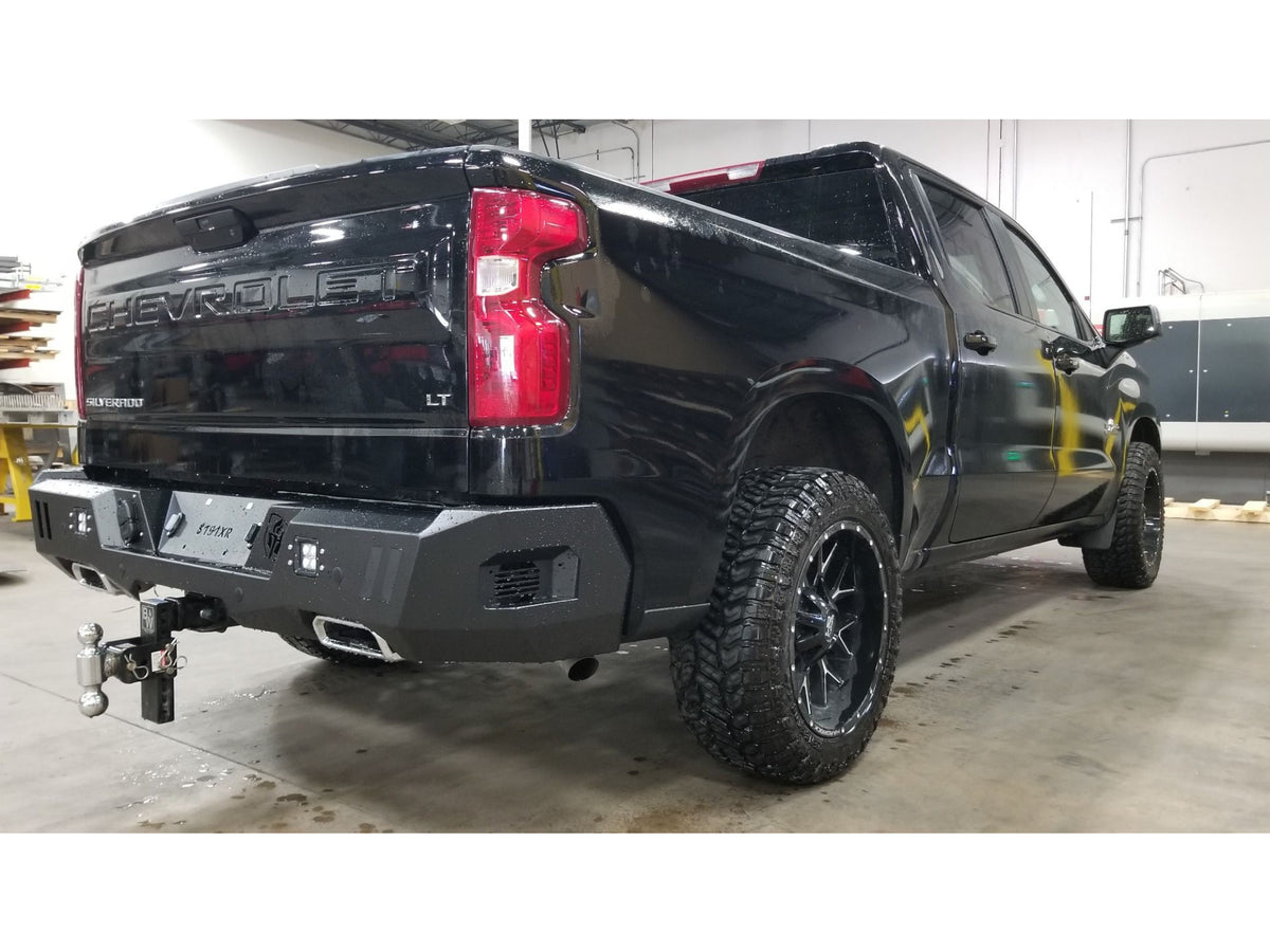 Road Armor Spartan Rear Bumper - Texture Black 2019-2021 Chevrolet/GMC 1500