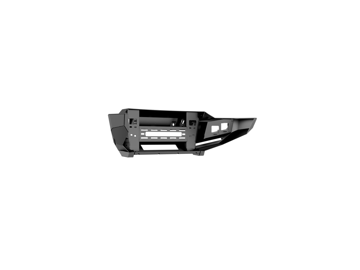 Road Armor Identity Front Bumper Full Kit | Shackle Center Section | Standard End Pods | Beauty Ring - Texture Black 2020-2023 Chevrolet 2500/3500