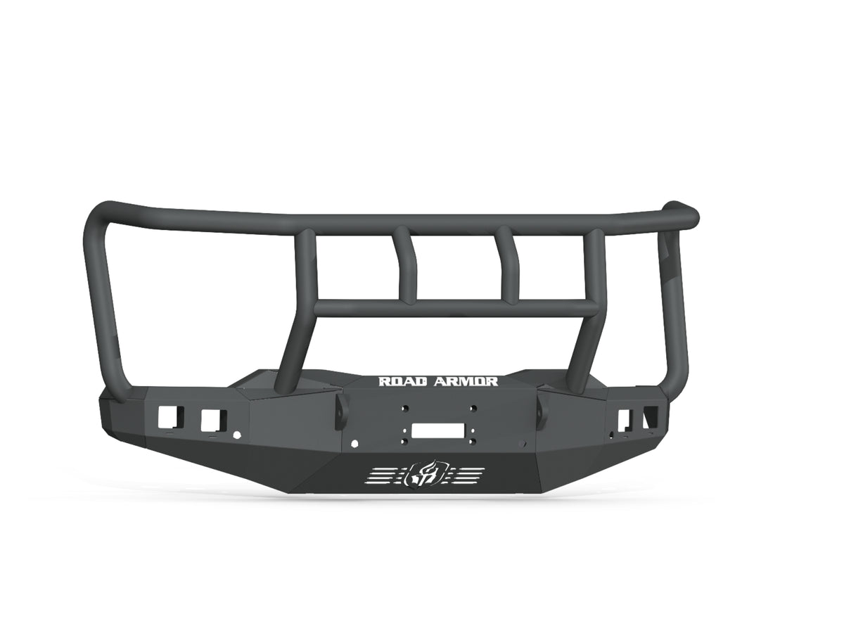 Road Armor Stealth Front Winch Bumper Titan II Guard - Texture Black 2020-2023 Chevrolet 2500/3500