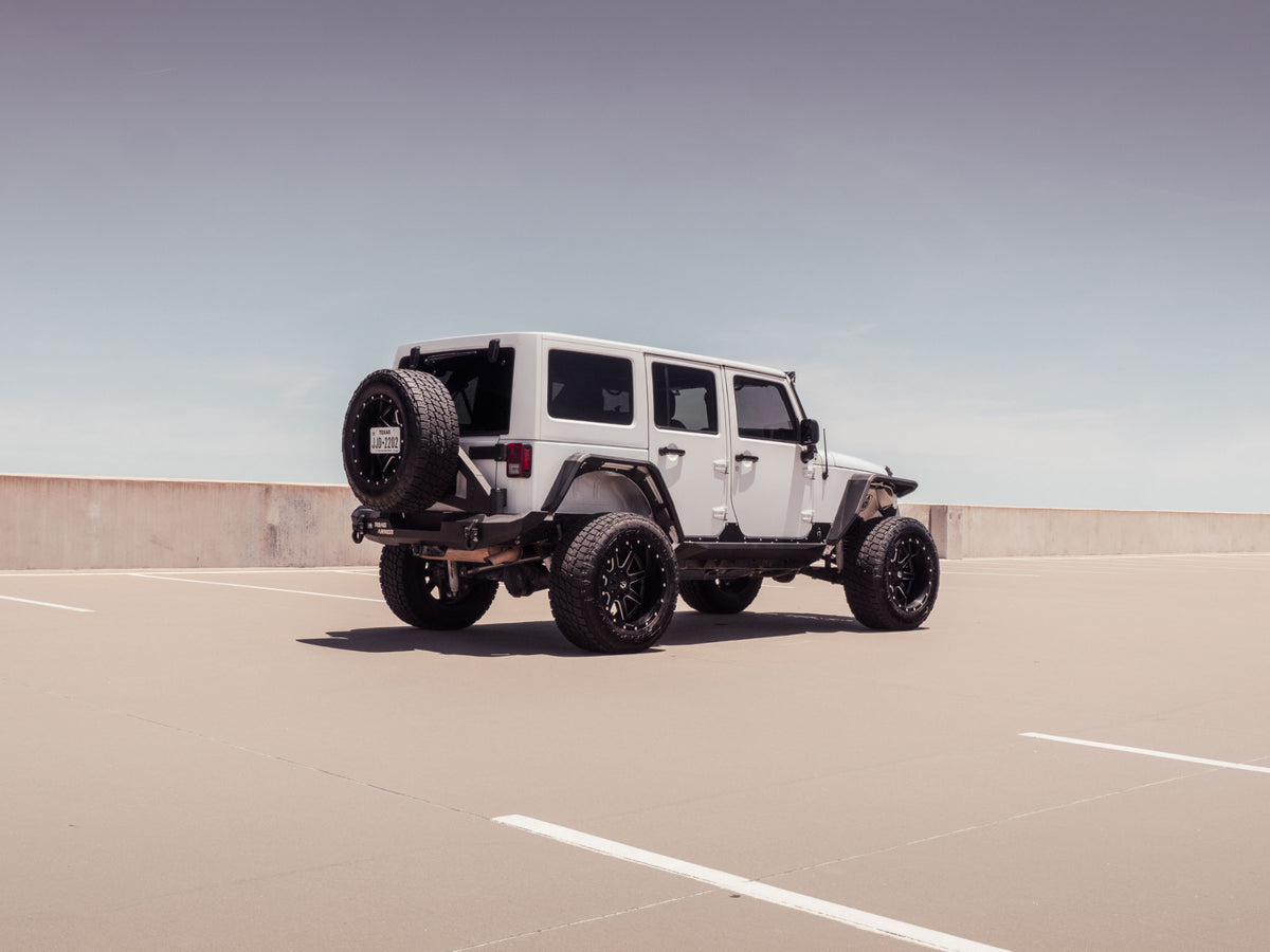 Road Armor Stealth Rear Fender Flares - Texture Black 2007-2018 Jeep Jku