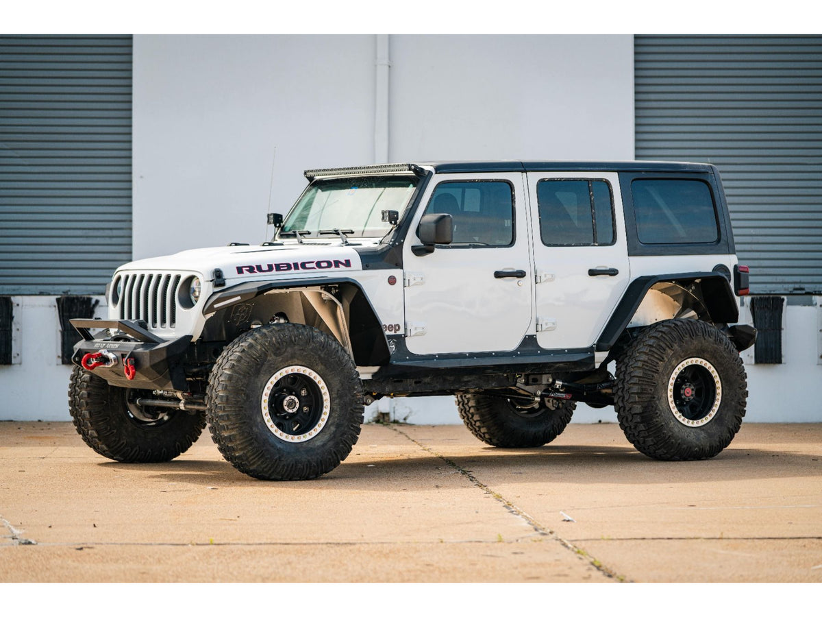 Road Armor Stealth Front Wide Fender Flares - Texture Black 2018-2023 Jeep JL/JLU/JT