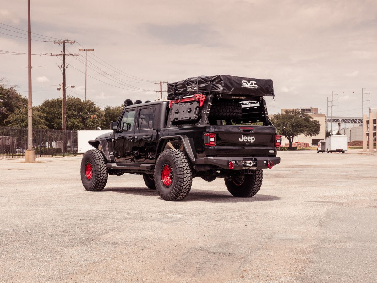 Road Armor Stealth Rear Fender Flares - Texture Black 2020-2023 Jeep JT