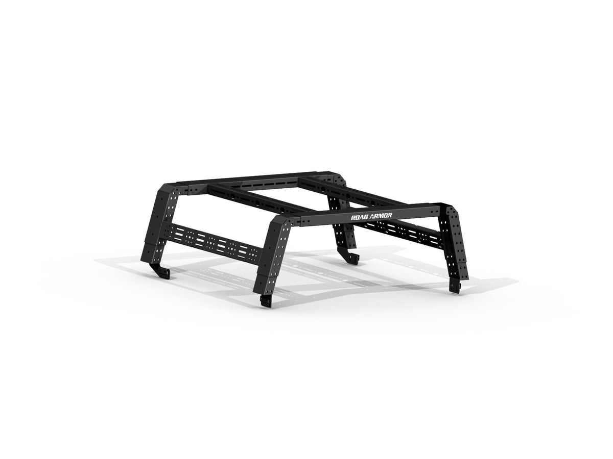 Road Armor Treck 5Ft. Adjustable Bed Rack System | Includes Bracket Kit - Texture Black 2019-2022 Ford Ranger