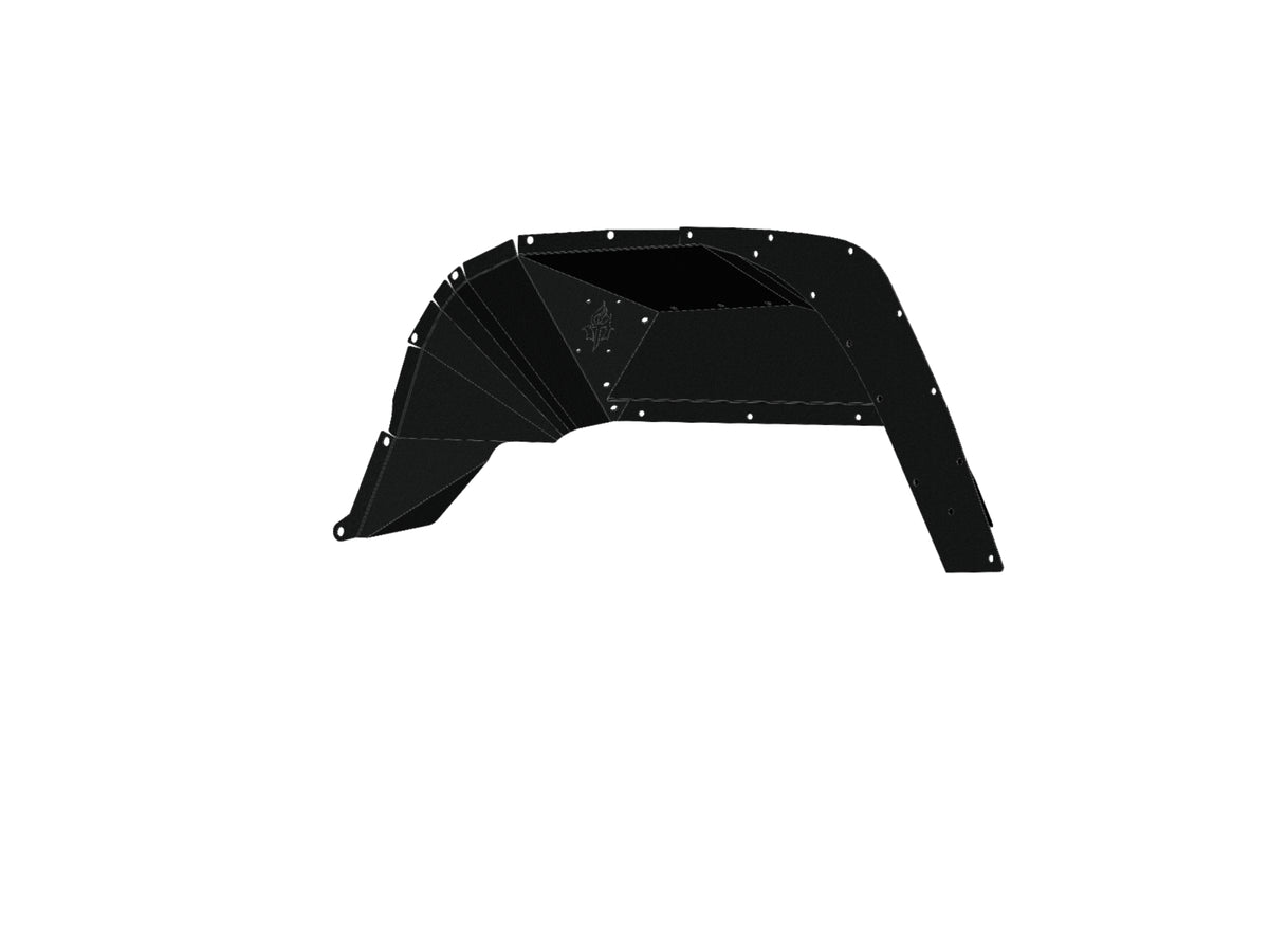 Road Armor Stealth Rear Fender Liners - Texture Black 2020-2023 Jeep JT