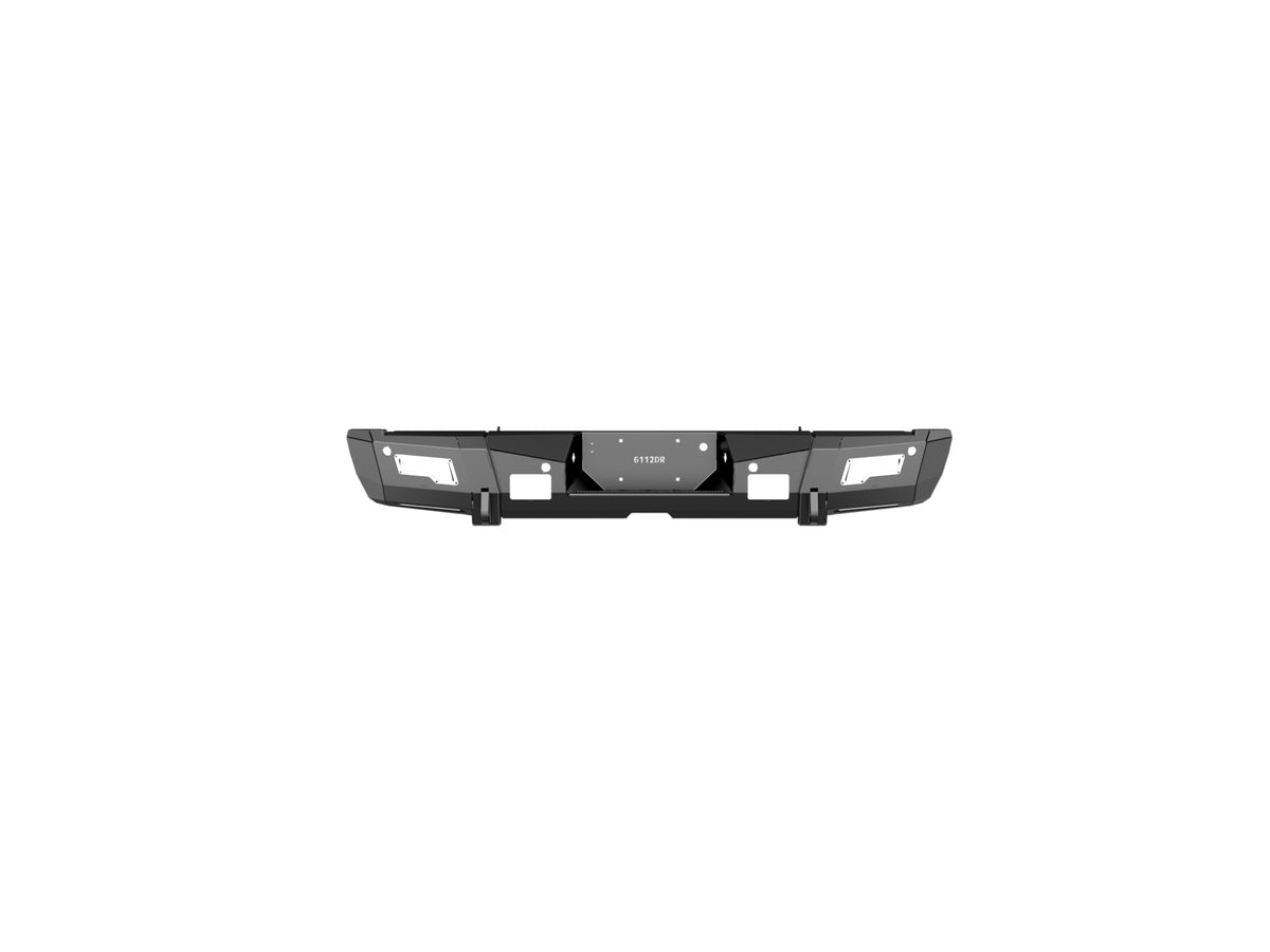 Road Armor Identity Rear Bumper Full Kit | Center Section | Shackle End Pods | Beauty Ring - Texture Black 2011-2016 Ford F-250/F-350/F-450