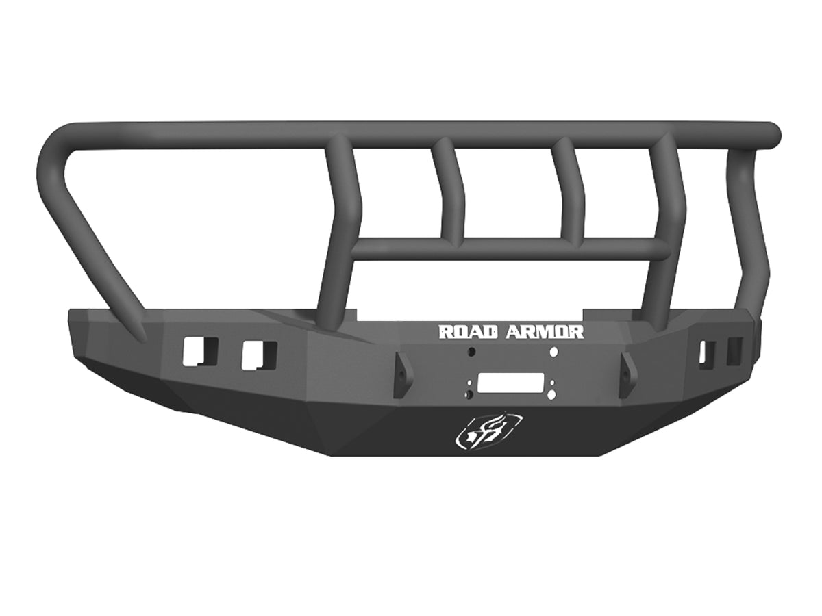 Road Armor Stealth Front Winch Bumper Titan II Guard - Texture Black 2017-2022 Ford F-450/F-550