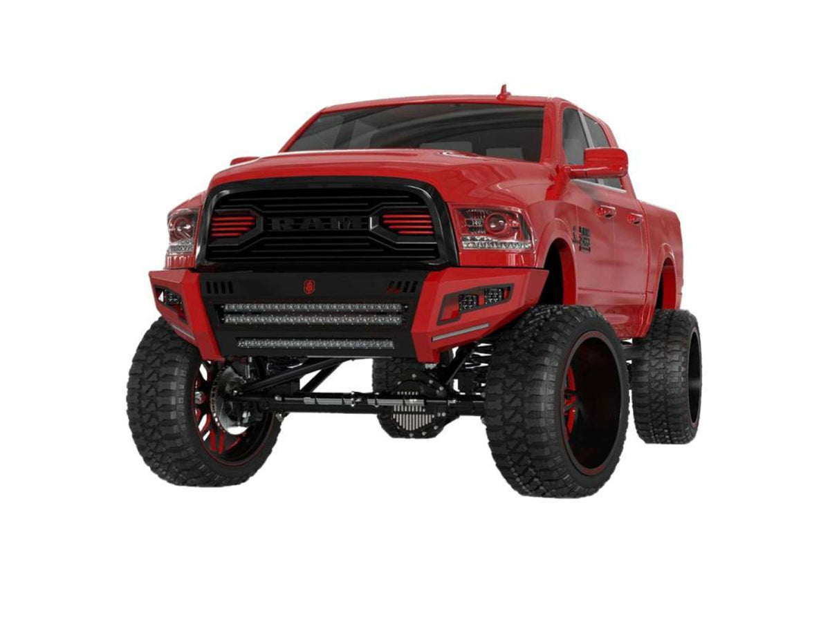 Road Armor Identity Front Bumper Components Standard End Pods-Raw Steel 2016-2018 RAM 2500 / 3500
