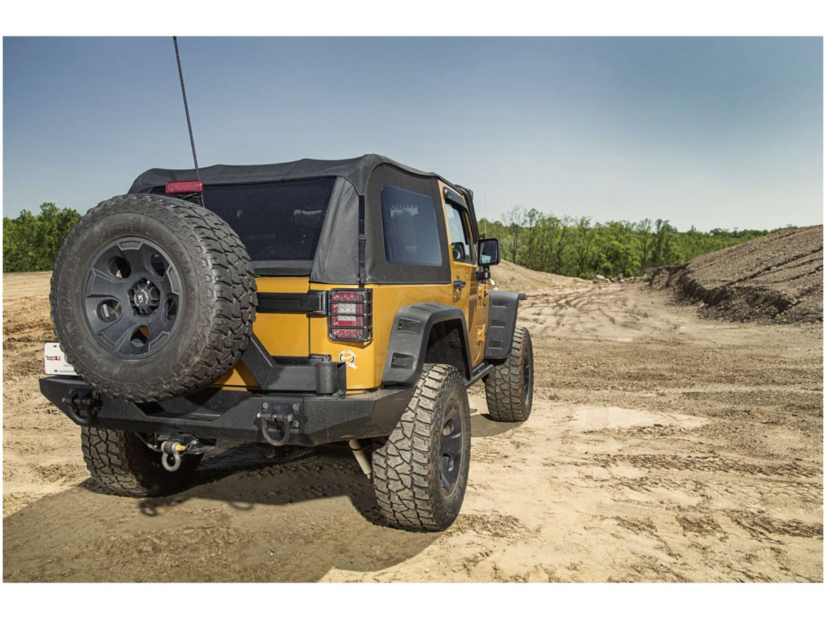 Rugged Ridge XHD Rear Bumper for Jeep Wrangler