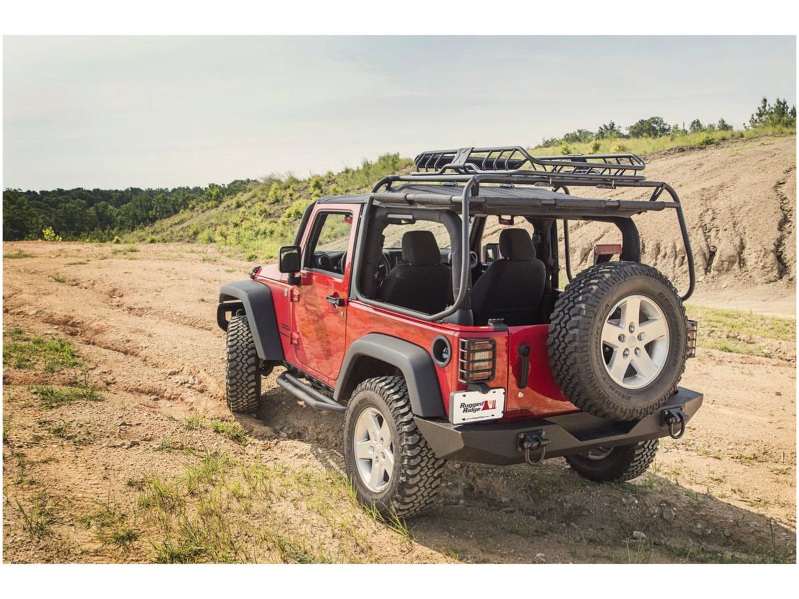 Rugged Ridge XHD Rear Bumper for Jeep Wrangler