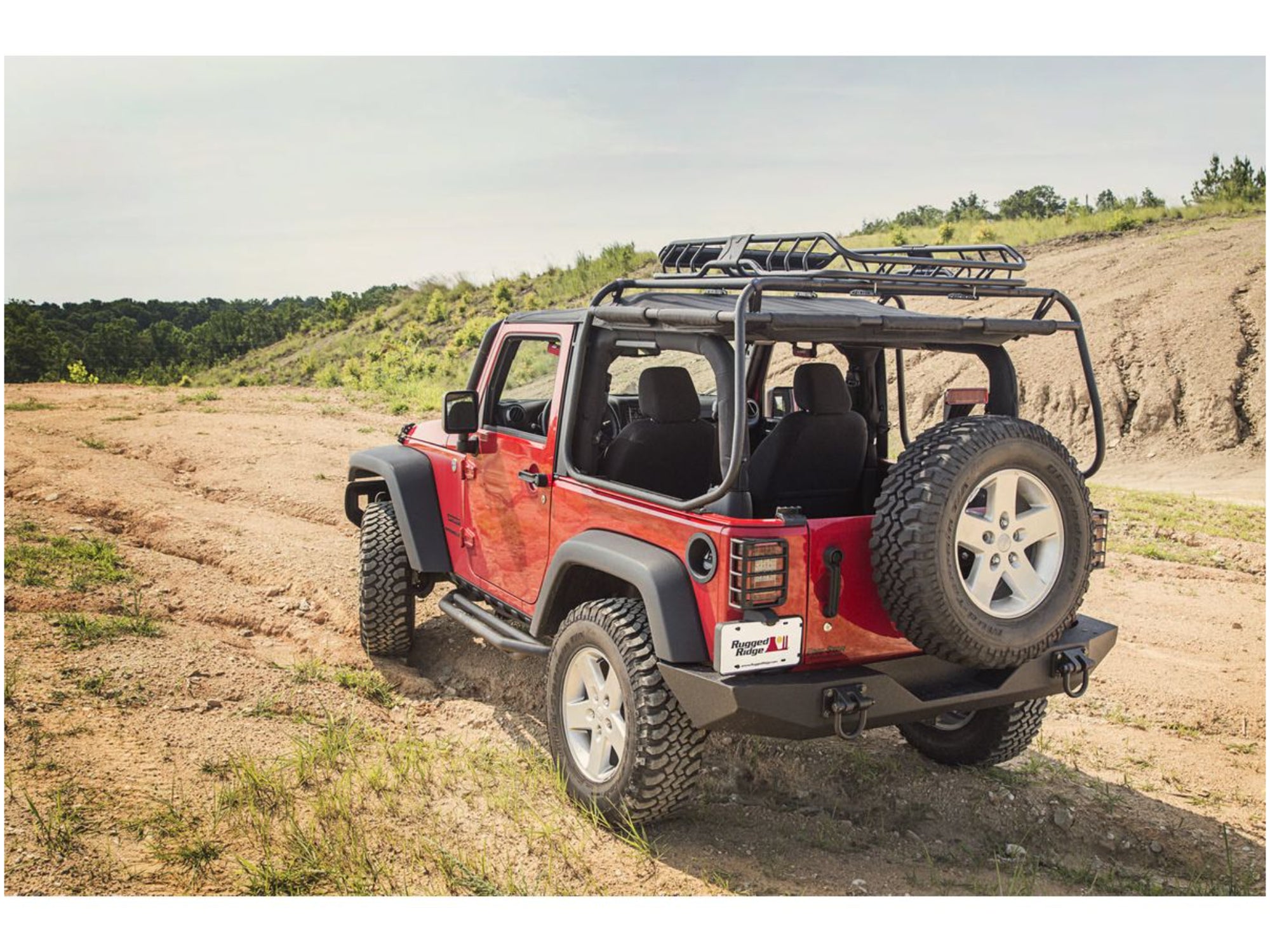 Rugged Ridge XHD Rear Bumper for Jeep Wrangler