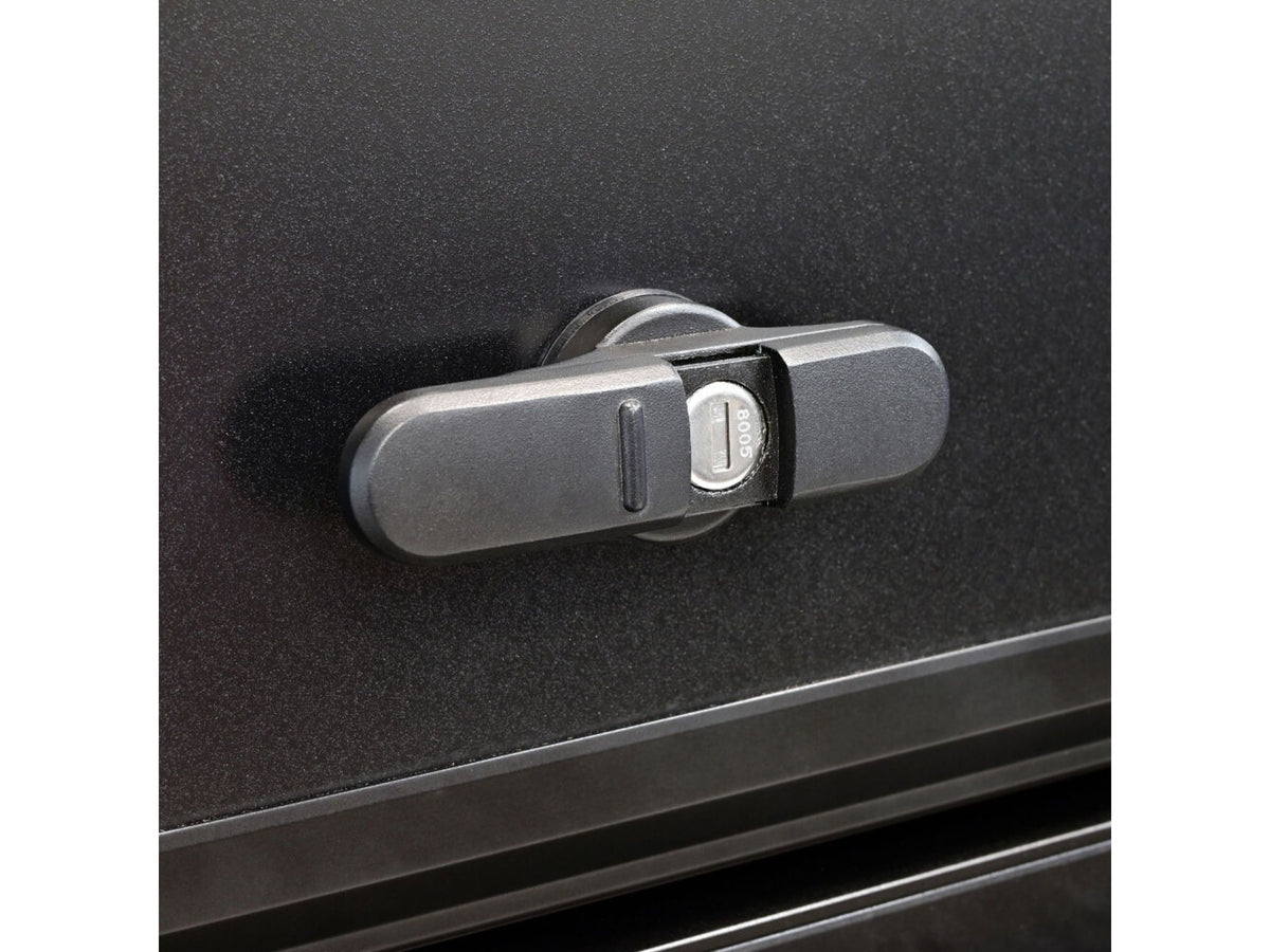 EXP Truck Cap Hi-Top with Solid Front Glass Matte Black