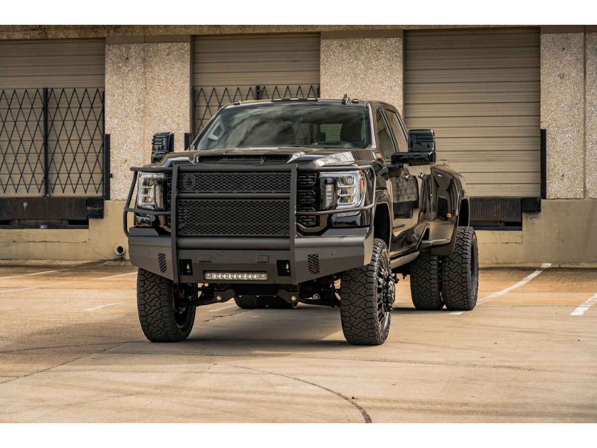 Road Armor Vaquero Front Non-Winch Bumper Full Guard - Texture Black 2020-2023 GMC 2500/3500