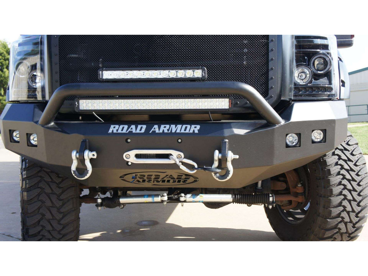 Road Armor Stealth Front Winch Bumper Pre-Runner Guard - Texture Black 2011-2016 Ford F-250/F-350