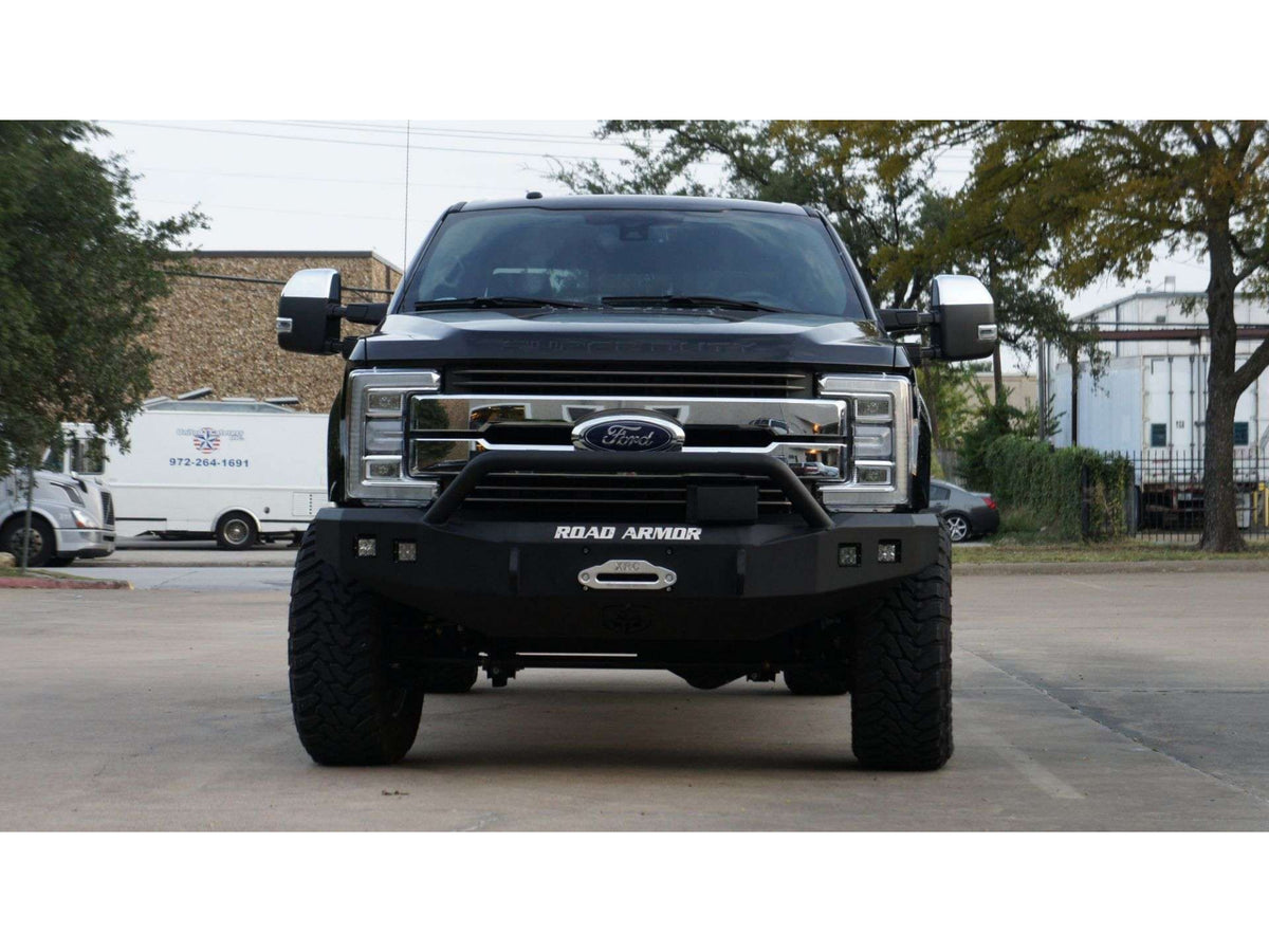 Road Armor Stealth Front Winch Bumper Pre-Runner Guard - Texture Black 2017-2022 Ford F-250/F-350
