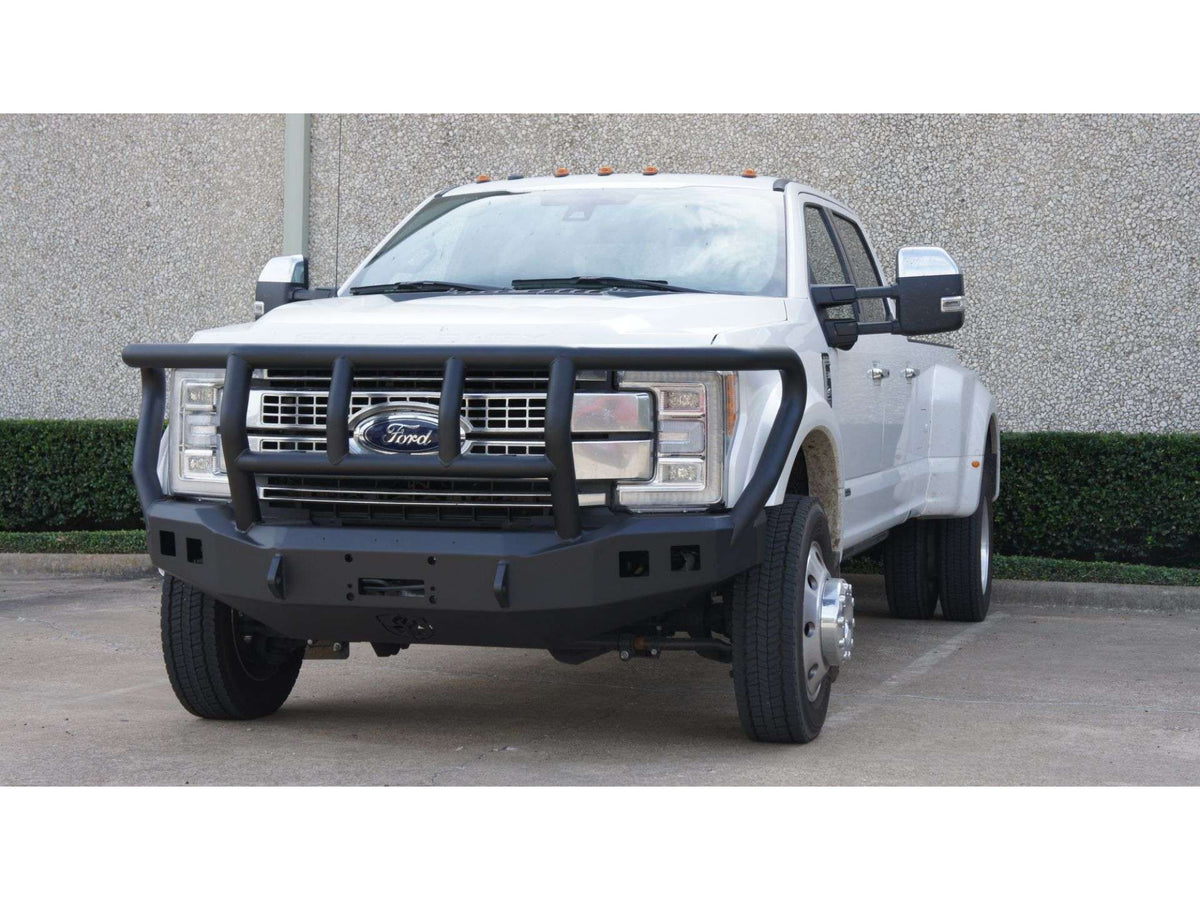 Road Armor Stealth Front Winch Bumper Titan II Guard - Texture Black 2017-2022 Ford F-450/F-550