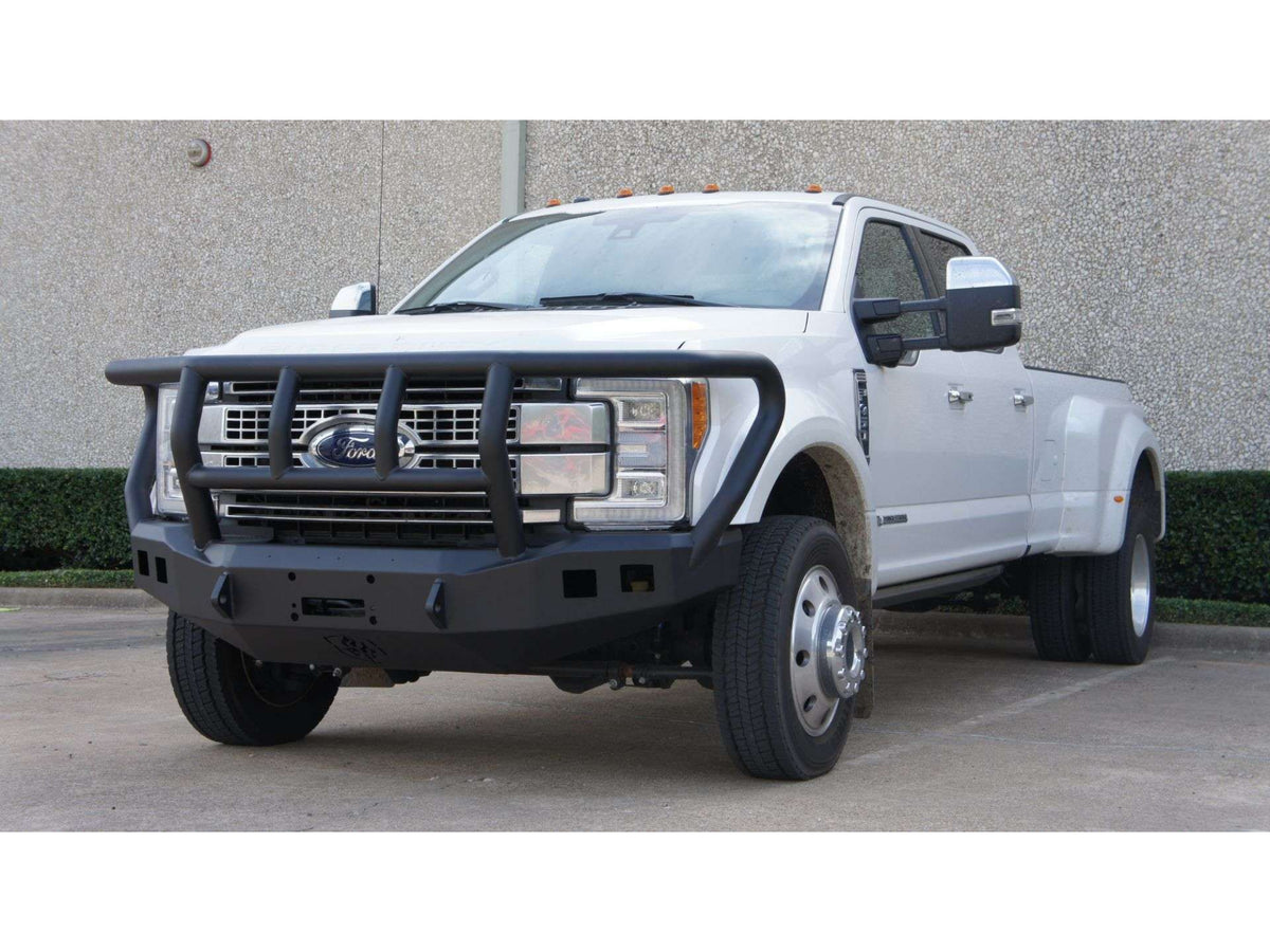 Road Armor Stealth Front Winch Bumper Titan II Guard - Texture Black 2017-2022 Ford F-450/F-550