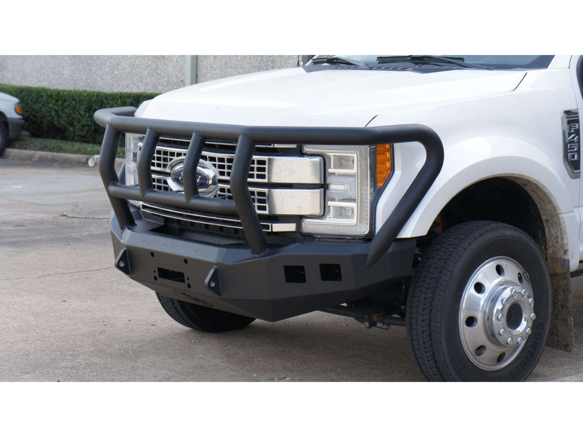 Road Armor Stealth Front Winch Bumper Titan II Guard - Texture Black 2017-2022 Ford F-450/F-550