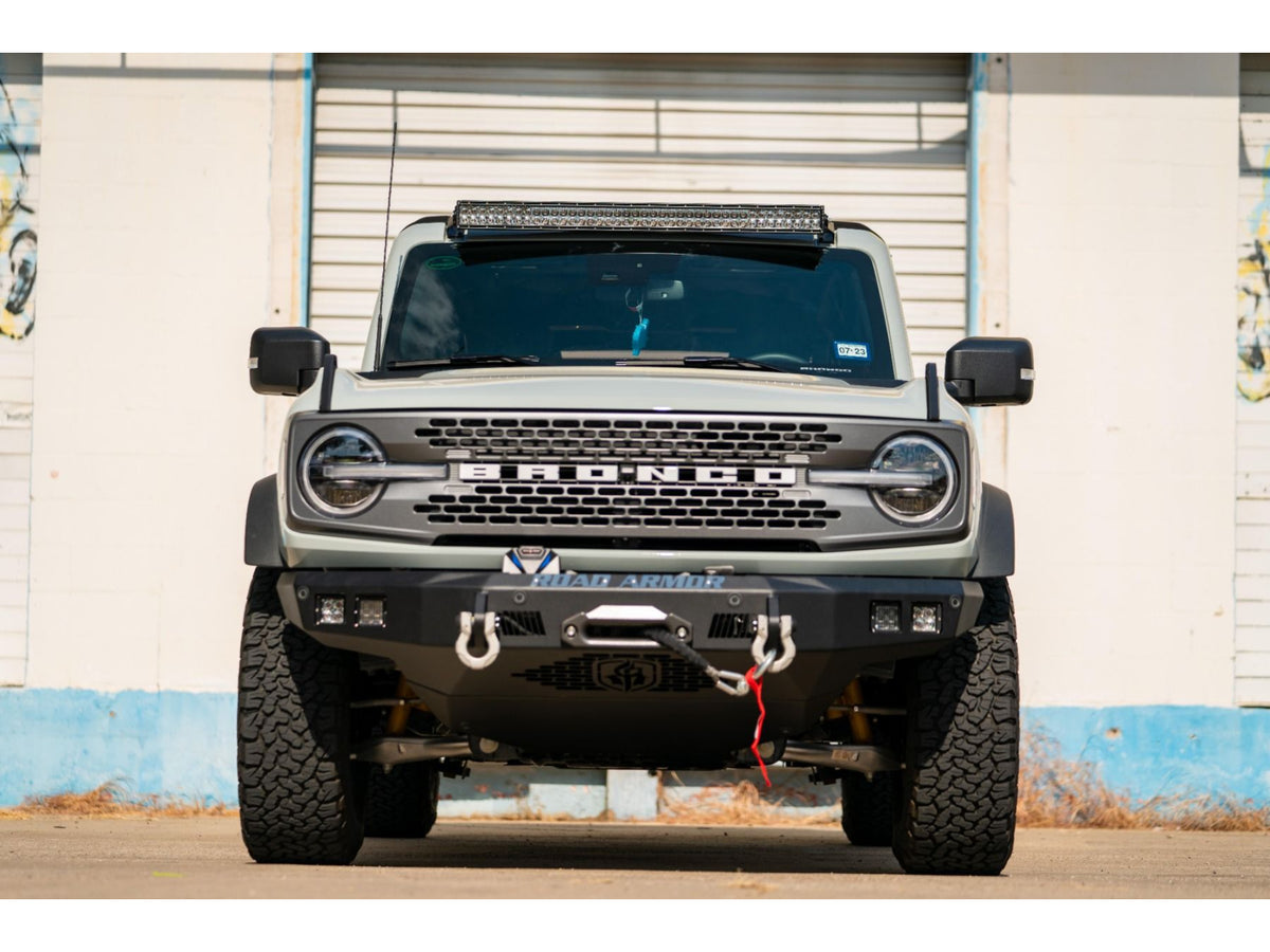 Road Armor Stealth Front A-Pillar Light Mount Brackets - Texture Black 2021-2023 Ford Bronco