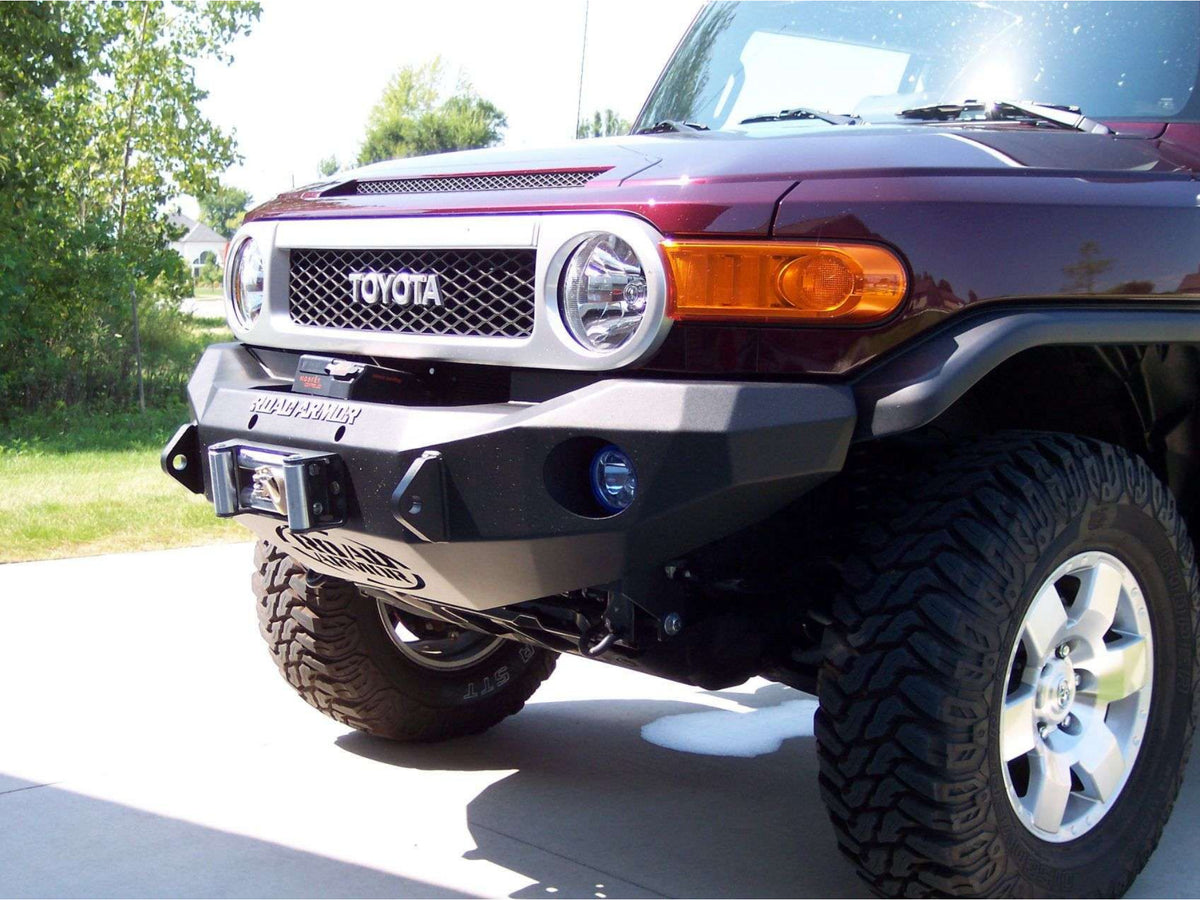 Road Armor Stealth Front Winch Bumper | Round Holes - Texture Black 2006-2014 Toyota FJ Cruiser