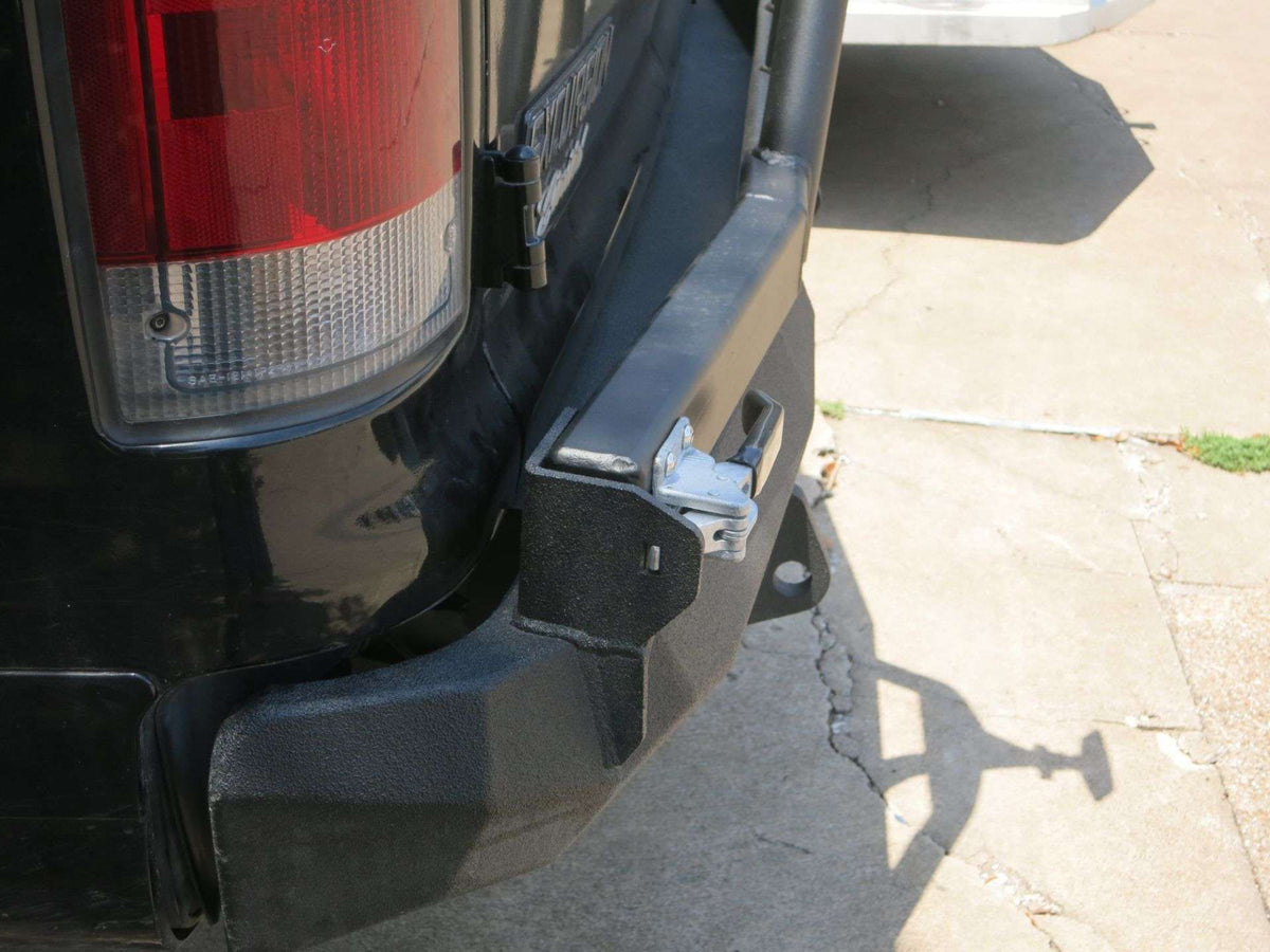 Road Armor Stealth Rear Winch Bumper | Tire Carrier - Texture Black 1999-2007 Ford Excursion
