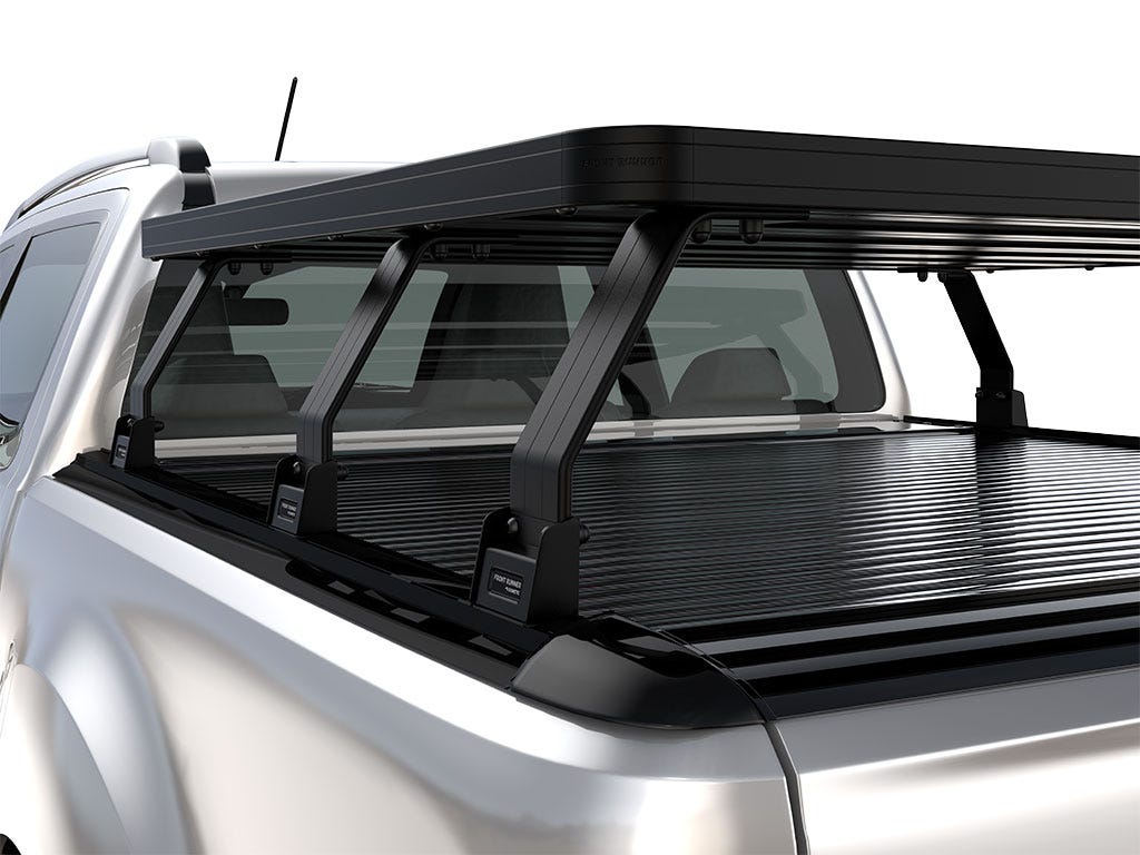 Front Runner Pickup Truck Roll Top with No OEM Track Slimline II Load Bed Rack Kit / 1425(W) x 1358(L) / Tall