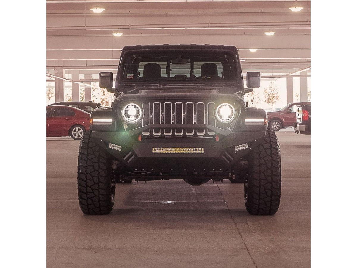 Road Armor Spartan Front Bumper Bolt-On With Pre-Runner Guard 2018-2020 Jeep Wrangler JL