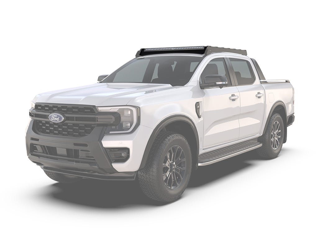 Front Runner Ford Ranger T6.2 (2022-Current)/Volkswagen Amarok (2023-Current) Double Cab Slimsport Rack 40in Light Bar Wind Fairing