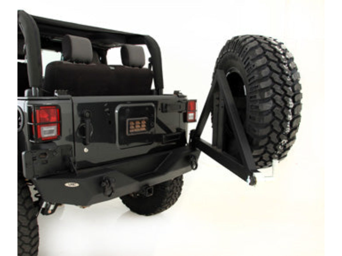 Smittybilt XRC Gen 1 Rear Bumper with Hitch and Tire Carrier (2017-2018)