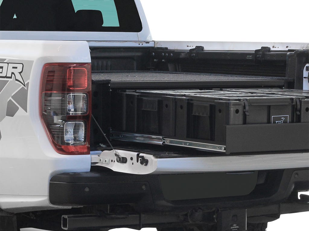 Front Runner Ford Ranger Wildtrak / Raptor (2014-2022) w/Drop-In Bed Liner Wolf Pack Drawer Kit