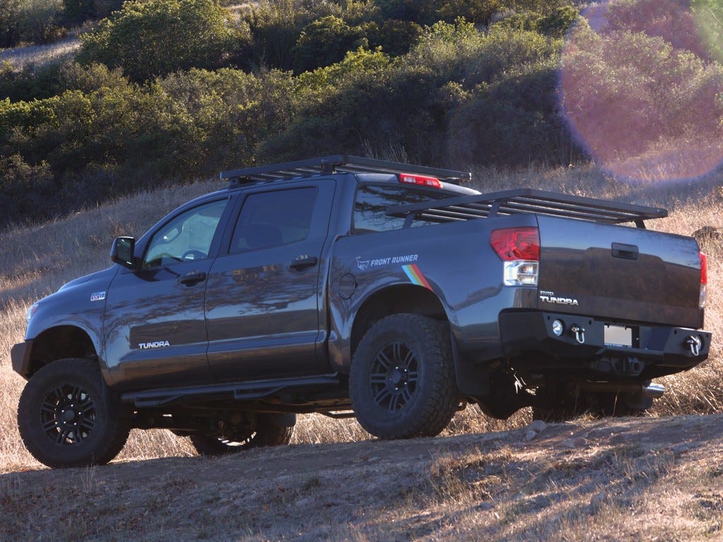 Front Runner Toyota Tundra Crew Max Pickup Truck (2007-Current) Slimline II Load Bed Rack Kit