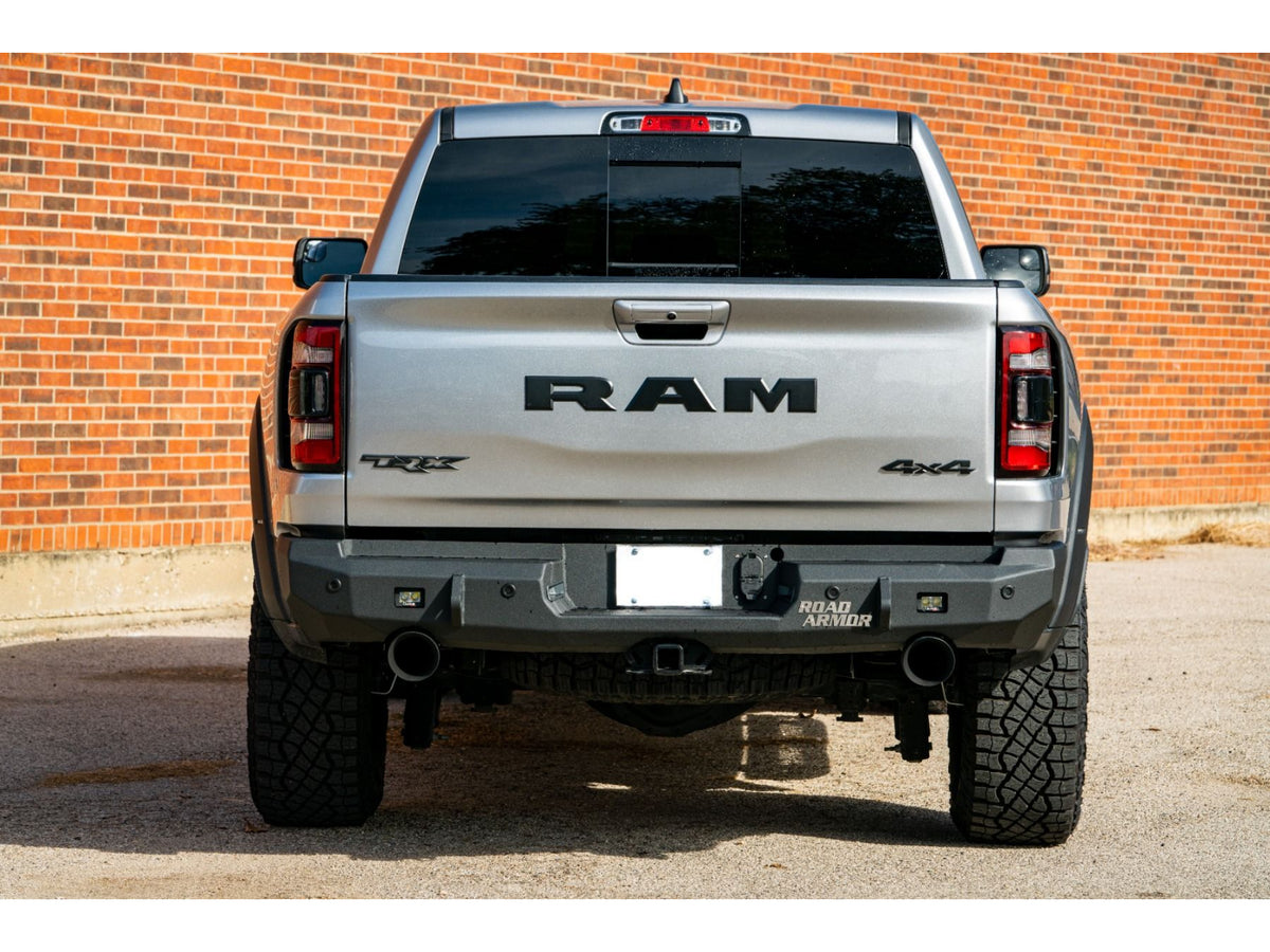 Road Armor Stealth Rear Non-Winch Bumper - Texture Black 2019-2024 RAM 1500 TRX Rebel